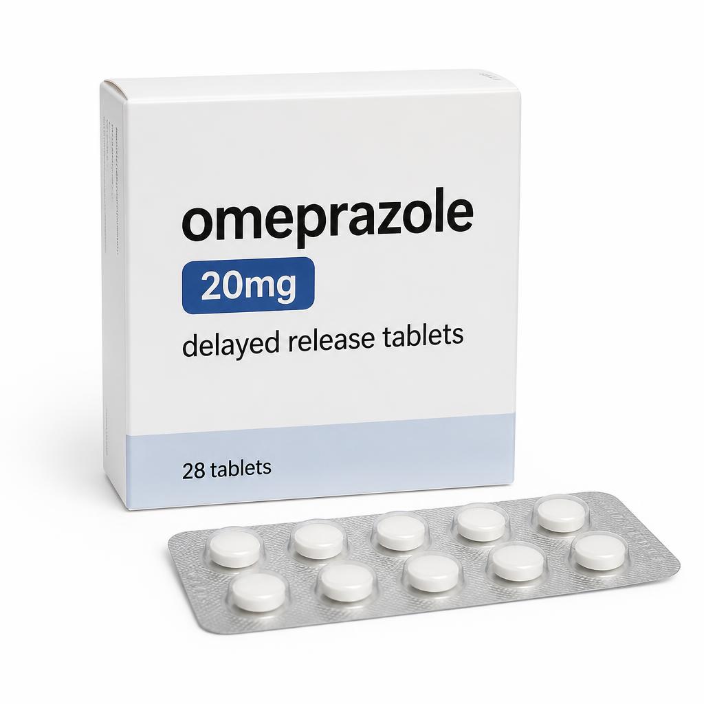 Prilosec OTC 20mg delayed-release tablets box